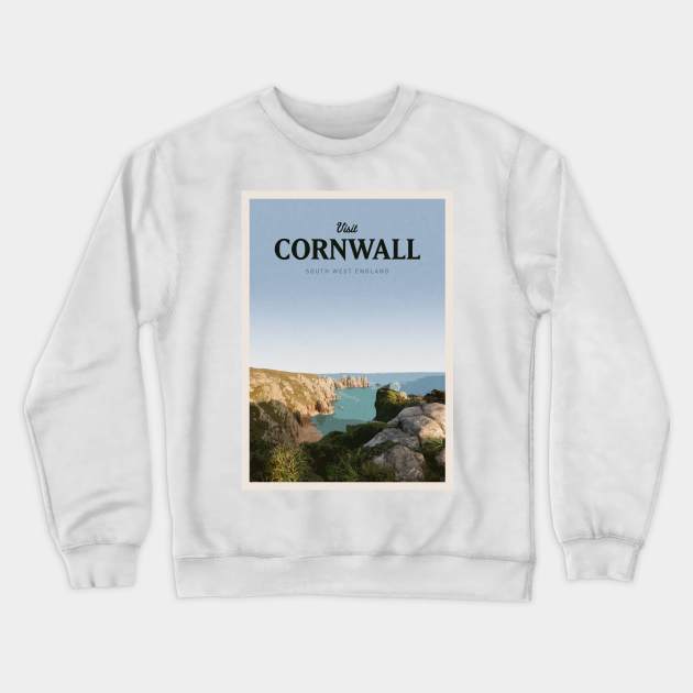 Visit Cornwall Crewneck Sweatshirt by Mercury Club